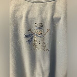❌Trilogy by Morning Star Christmas Sweatshirt XL snowman winter